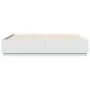 Estructura de cama madera de ingeniería blanca 200x200 cm de vidaXL, Camas y somieres - Ref: Foro24-3209674, Precio: 170,97 €...