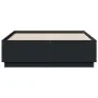 Black engineered wood bed frame 140x190 cm by vidaXL, Beds and slatted bases - Ref: Foro24-3209731, Price: 150,62 €, Discount: %