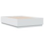 White engineered wood bed frame 120x190 cm by vidaXL, Beds and slatted bases - Ref: Foro24-3209744, Price: 143,42 €, Discount: %