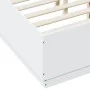 Weißer Bettrahmen aus Holzwerkstoff, 120 x 190 cm von vidaXL, Betten und Lattenroste - Ref: Foro24-3209744, Preis: 141,49 €, ...