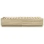 Estructura cama con luces LED madera roble Sonoma 75x190 cm de vidaXL, Camas y somieres - Ref: Foro24-3209669, Precio: 123,63...
