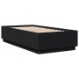 Estructura de cama madera de ingeniería negra 75x190 cm de vidaXL, Camas y somieres - Ref: Foro24-3209759, Precio: 110,42 €, ...