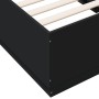 Estructura de cama madera de ingeniería negra 75x190 cm de vidaXL, Camas y somieres - Ref: Foro24-3209759, Precio: 110,42 €, ...