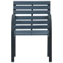 Gartenstühle 2 Einheiten aus massivem grauem Tannenholz und Stahl von vidaXL, Banken - Ref: Foro24-319577, Preis: 113,03 €, R...