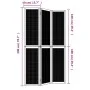 3-panel partition screen solid brown paulownia wood by vidaXL, Room dividers - Ref: Foro24-358815, Price: 96,16 €, Discount: %