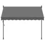 Toldo retráctil de tela y acero gris antracita 250x150 cm de vidaXL, Toldos - Ref: Foro24-368739, Precio: 100,61 €, Descuento: %