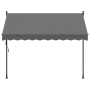 Toldo retráctil de tela y acero gris antracita 250x150 cm de vidaXL, Toldos - Ref: Foro24-368739, Precio: 90,53 €, Descuento: %