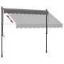 Toldo retráctil de tela y acero gris antracita 250x150 cm de vidaXL, Toldos - Ref: Foro24-368739, Precio: 100,61 €, Descuento: %