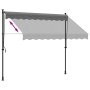 Toldo retráctil de tela y acero gris antracita 250x150 cm de vidaXL, Toldos - Ref: Foro24-368739, Precio: 90,53 €, Descuento: %