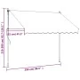 Toldo retráctil de tela y acero gris antracita 250x150 cm de vidaXL, Toldos - Ref: Foro24-368739, Precio: 100,61 €, Descuento: %