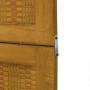 Biombo separador de 4 paneles madera maciza paulownia marrón