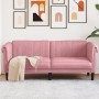 2-Sitzer-Sofa aus rosafarbenem Samt von vidaXL, Sofas - Ref: Foro24-372578, Preis: 288,33 €, Rabatt: %