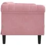 Pink velvet 2-seater sofa by vidaXL, Sofas - Ref: Foro24-372578, Price: 283,25 €, Discount: %