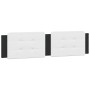 Bed frame with LED light PE leather black white 160x200 cm by vidaXL, Beds and slatted bases - Ref: Foro24-3214122, Price: 21...