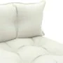 Central pallet sofa for garden made of wood with beige cushions by vidaXL, Outdoor sofas - Ref: Foro24-3052422, Price: 87,65 ...