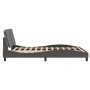 Bed frame with LED lights gray PE leather 160x200 cm by vidaXL, Beds and slatted bases - Ref: Foro24-3214120, Price: 219,64 €...