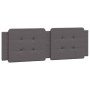 Bed frame with LED lights gray PE leather 160x200 cm by vidaXL, Beds and slatted bases - Ref: Foro24-3214120, Price: 219,64 €...