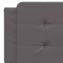 Bed frame with LED lights gray PE leather 160x200 cm by vidaXL, Beds and slatted bases - Ref: Foro24-3214120, Price: 219,64 €...