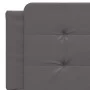 Bettgestell mit LED-Leuchten, graues PE-Leder, 160 x 200 cm von vidaXL, Betten und Lattenroste - Ref: Foro24-3214120, Preis: ...