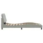 Light gray velvet bed frame with headboard 80x200 cm by vidaXL, Beds and slatted bases - Ref: Foro24-3207887, Price: 141,99 €...