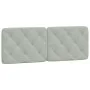 Estructura de cama con cabecero terciopelo gris claro 140x190cm de vidaXL, Camas y somieres - Ref: Foro24-3207923, Precio: 18...
