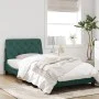 Estructura de cama luces LED terciopelo verde oscuro 100x200 cm de vidaXL, Camas y somieres - Ref: Foro24-3213840, Precio: 14...