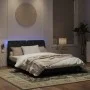 Bettgestell aus schwarzem Samt mit LED-Leuchten, 160 x 200 cm von vidaXL, Betten und Lattenroste - Ref: Foro24-3213863, Preis...