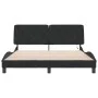 Estructura de cama con luces LED terciopelo negro 160x200 cm de vidaXL, Camas y somieres - Ref: Foro24-3213863, Precio: 239,5...