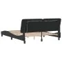 Estructura de cama con luces LED terciopelo negro 160x200 cm de vidaXL, Camas y somieres - Ref: Foro24-3213863, Precio: 239,5...