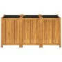 Planter with solid acacia wood lining 150x50x75 cm by vidaXL, Pots and planters - Ref: Foro24-366446, Price: 210,96 €, Discou...