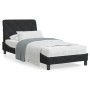 Bett mit schwarzer Samtmatratze 90x190 cm von vidaXL, Betten und Lattenroste - Ref: Foro24-3208630, Preis: 257,14 €, Rabatt: %