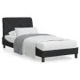 Bett mit schwarzer Samtmatratze 90x190 cm von vidaXL, Betten und Lattenroste - Ref: Foro24-3208630, Preis: 253,14 €, Rabatt: %