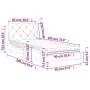Bett mit schwarzer Samtmatratze 90x190 cm von vidaXL, Betten und Lattenroste - Ref: Foro24-3208630, Preis: 253,14 €, Rabatt: %