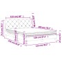 Bett mit rosa Samtmatratze 120x200 cm von vidaXL, Betten und Lattenroste - Ref: Foro24-3208651, Preis: 396,66 €, Rabatt: %
