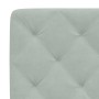 Bed with light gray velvet mattress 140x200 cm by vidaXL, Beds and slatted bases - Ref: Foro24-3208658, Price: 380,81 €, Disc...