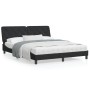 Cama con colchón terciopelo negro 160x200 cm de vidaXL, Camas y somieres - Ref: Foro24-3208666, Precio: 436,87 €, Descuento: %