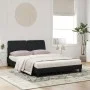 Cama con colchón terciopelo negro 160x200 cm de vidaXL, Camas y somieres - Ref: Foro24-3208666, Precio: 413,05 €, Descuento: %