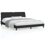 Cama con colchón terciopelo negro 180x200 cm de vidaXL, Camas y somieres - Ref: Foro24-3208672, Precio: 467,47 €, Descuento: %