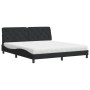 Cama con colchón terciopelo negro 180x200 cm de vidaXL, Camas y somieres - Ref: Foro24-3208672, Precio: 467,47 €, Descuento: %