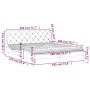 Bett mit schwarzer Samtmatratze 180x200 cm von vidaXL, Betten und Lattenroste - Ref: Foro24-3208672, Preis: 458,30 €, Rabatt: %