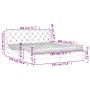 Cama con colchón terciopelo negro 180x200 cm de vidaXL, Camas y somieres - Ref: Foro24-3208672, Precio: 467,47 €, Descuento: %