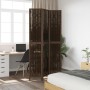 3-teiliges Trennsieb aus dunkelbraunem Paulownia-Holz von vidaXL, Raumteiler - Ref: Foro24-358656, Preis: 103,88 €, Rabatt: %