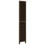 3-teiliges Trennsieb aus dunkelbraunem Paulownia-Holz von vidaXL, Raumteiler - Ref: Foro24-358656, Preis: 83,82 €, Rabatt: %