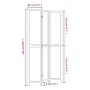 3-teiliges Trennsieb aus dunkelbraunem Paulownia-Holz von vidaXL, Raumteiler - Ref: Foro24-358656, Preis: 83,82 €, Rabatt: %