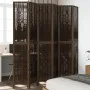 Dark brown paulownia wood 6-panel dividing screen by vidaXL, Room dividers - Ref: Foro24-358668, Price: 167,00 €, Discount: %