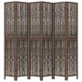 Dark brown paulownia wood 6-panel dividing screen by vidaXL, Room dividers - Ref: Foro24-358668, Price: 167,00 €, Discount: %