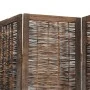 Dark brown paulownia wood 6-panel dividing screen by vidaXL, Room dividers - Ref: Foro24-358668, Price: 167,00 €, Discount: %