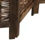Dark brown paulownia wood 6-panel dividing screen by vidaXL, Room dividers - Ref: Foro24-358668, Price: 167,00 €, Discount: %
