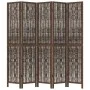 5-teiliges Trennsieb aus dunkelbraunem Paulownia-Holz von vidaXL, Raumteiler - Ref: Foro24-358663, Preis: 122,68 €, Rabatt: %