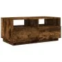Coffee table with LED lights smoked oak 90x49x40 cm by vidaXL, Coffee table - Ref: Foro24-839837, Price: 97,16 €, Discount: %